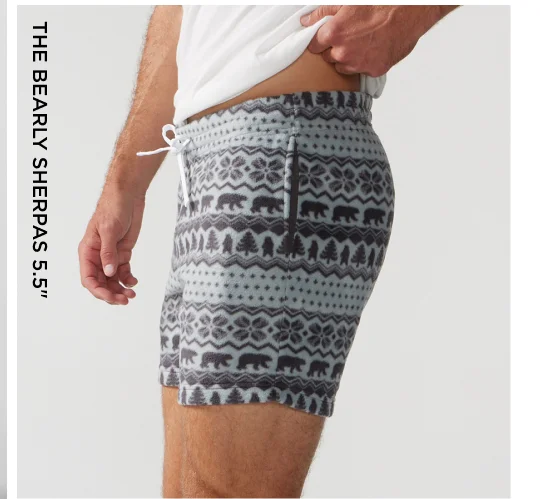 Fleece Shorts: The Bearly Sherpas 5.5"