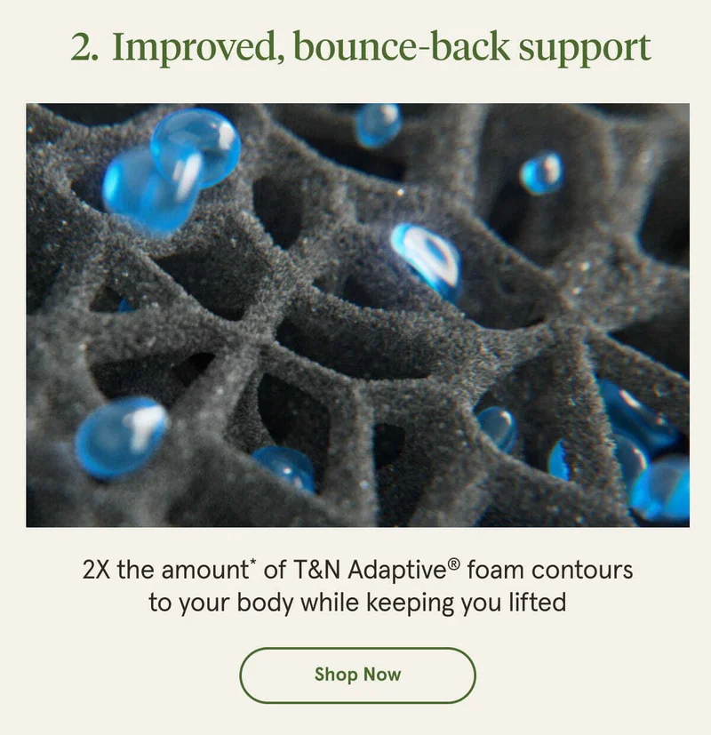 Improved, bounce-back support