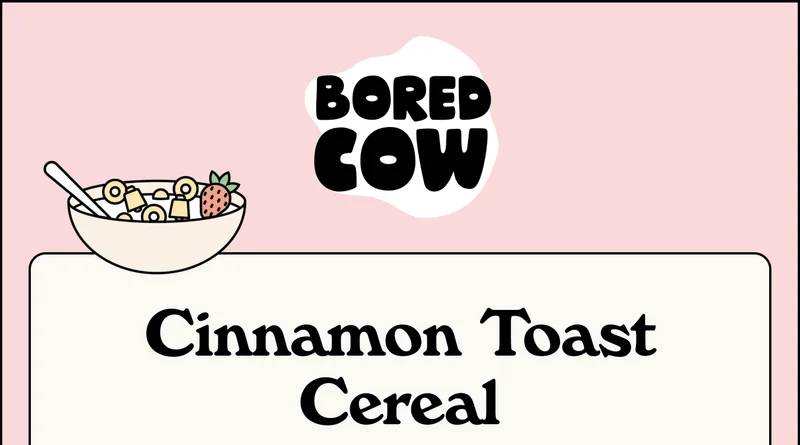 Bored Cow logo, Strawberry & Blueberry Iced Matcha