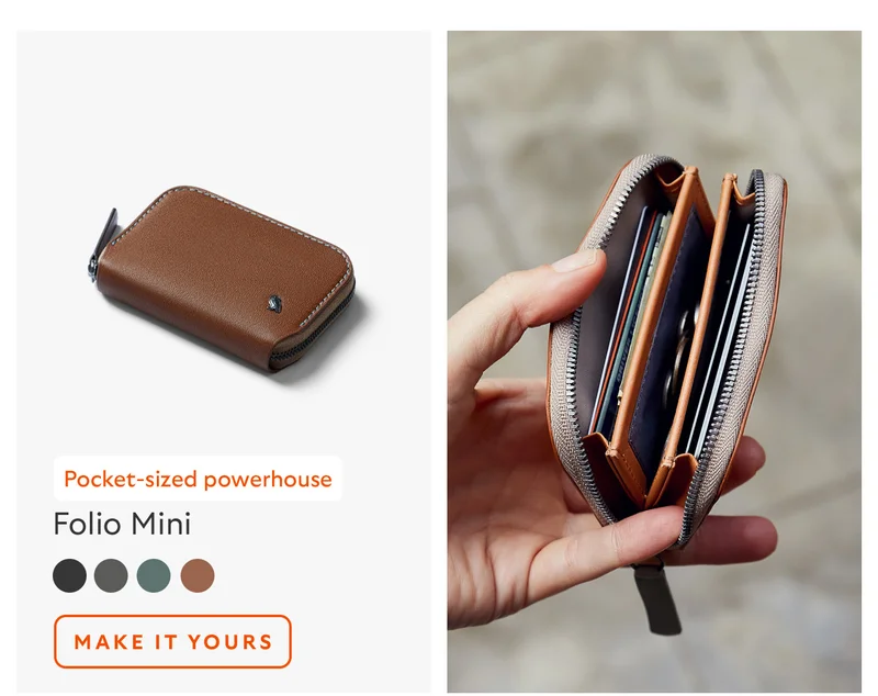 [Product name] Folio Mini [Starburst] Pocket-sized powerhouse CTA Make it yours