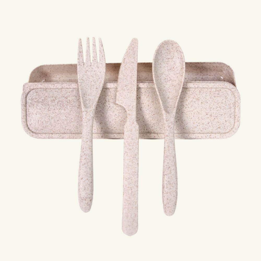 Image of Wheat Straw Cutlery Set