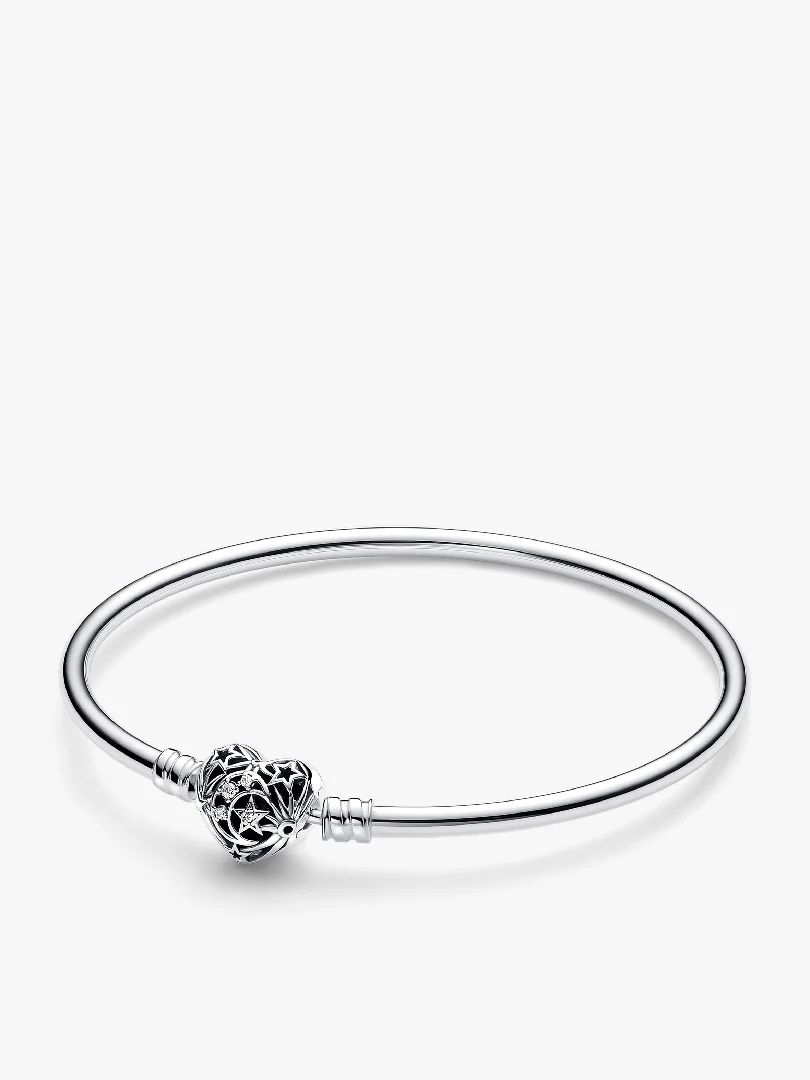 FINAL SALE - Celestial Heart Clasp Bangle