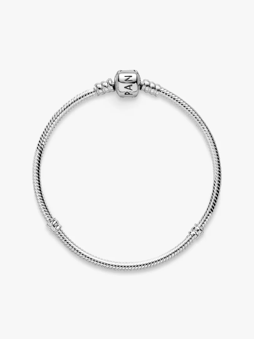 Pandora Moments Barrel Clasp Snake Chain Bracelet