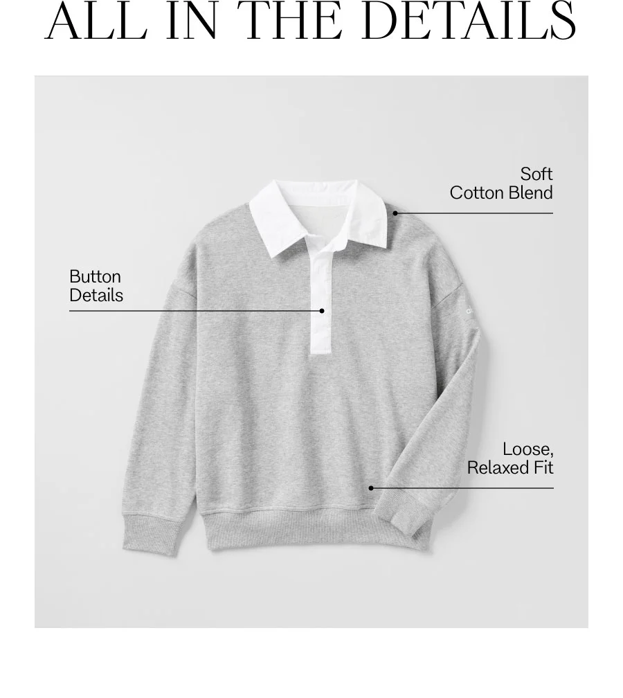 ALL IN THE DETAILS. Soft Cotton Blend. Button Details. Loose, Relaxed Fit