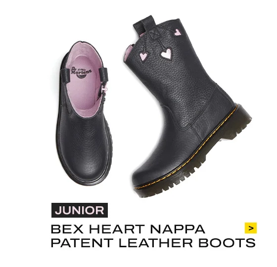 Junior Bex Heart Nappa Patent Leather Boots