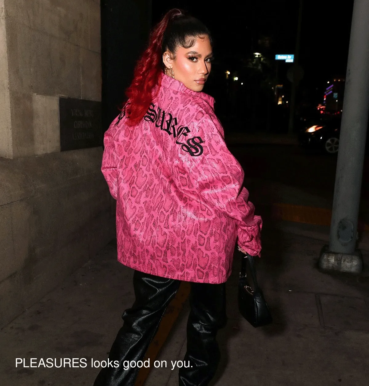 PLEASURES looks good on you.