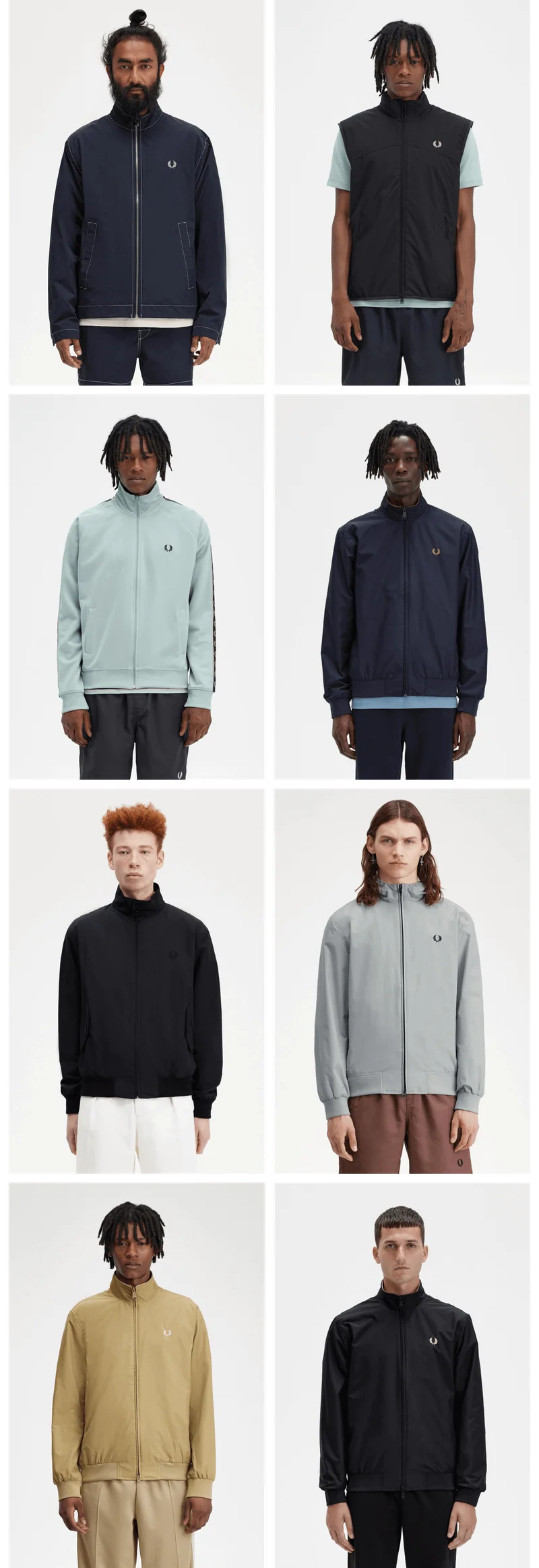 Collection of menswear jackets