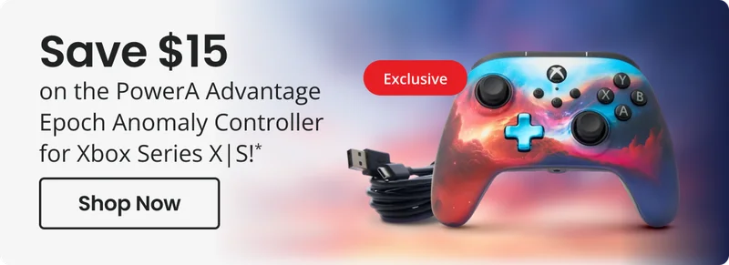 Save $15 on the PowerA Advantage Epoch Anomaly Controller for Xbox Series X|S!* | Exclusive | Shop Now