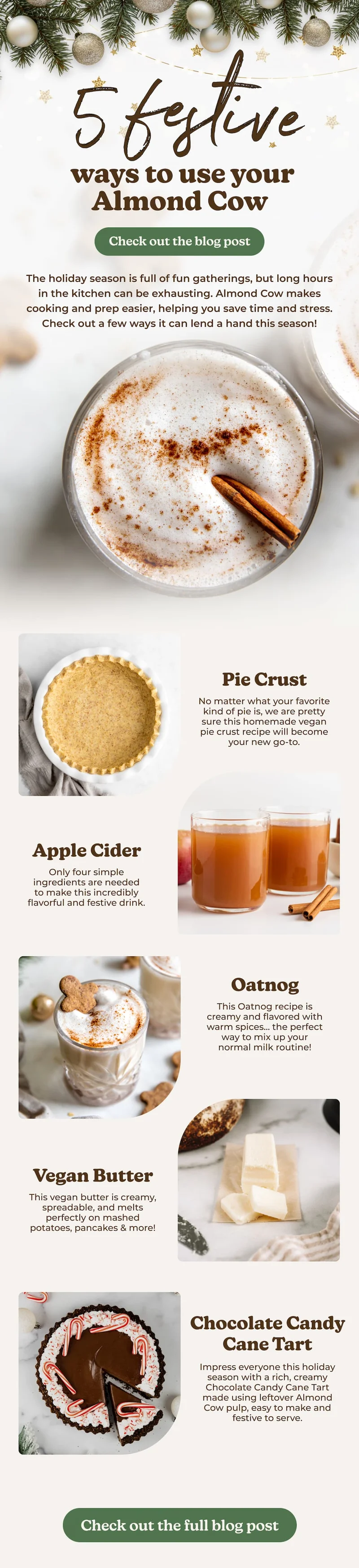 Festive Ways to Use Your Almond Cow
