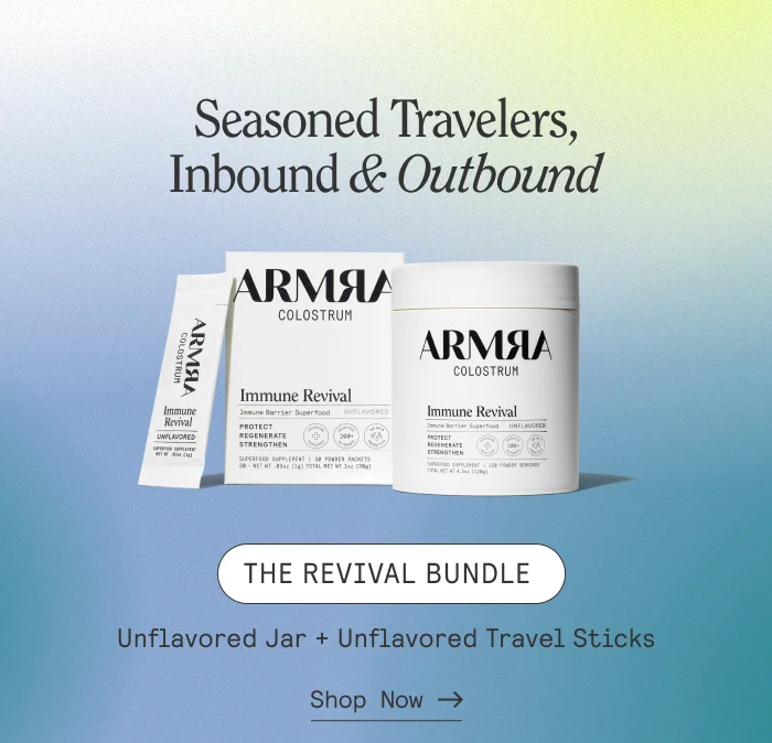Seasoned Travelers, Inbound & Outbound. The Revival Bundle. Unflavored Jar + Unflavored Travel Sticks. Shop Now