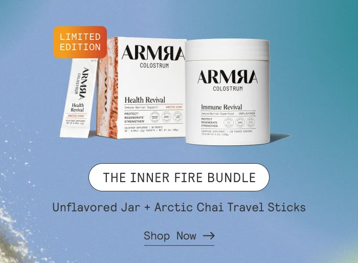 The inner fire bundle. Unflavored Jar + Arctic Chai Travel Sticks. Shop Now.
