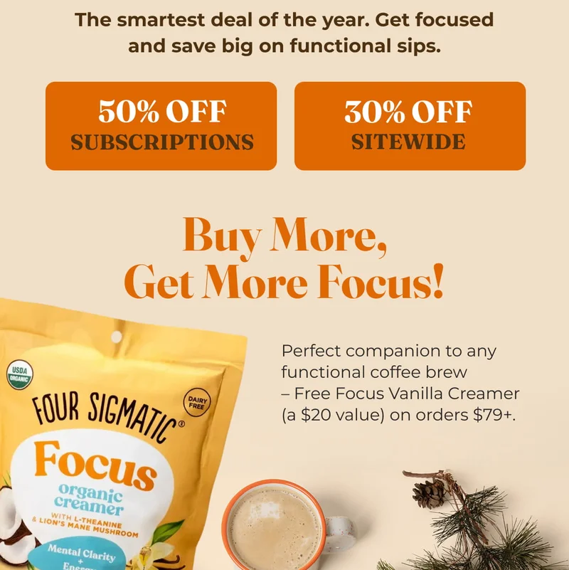 Buy More, Get More Focus!