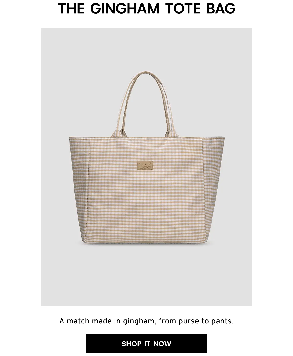 The Gingham Tote Bag