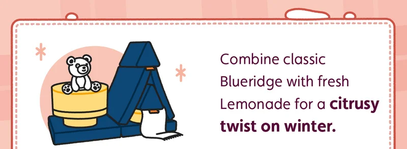 Combine classic Blueridge with fresh Lemonade for a citrusy twist on winter.