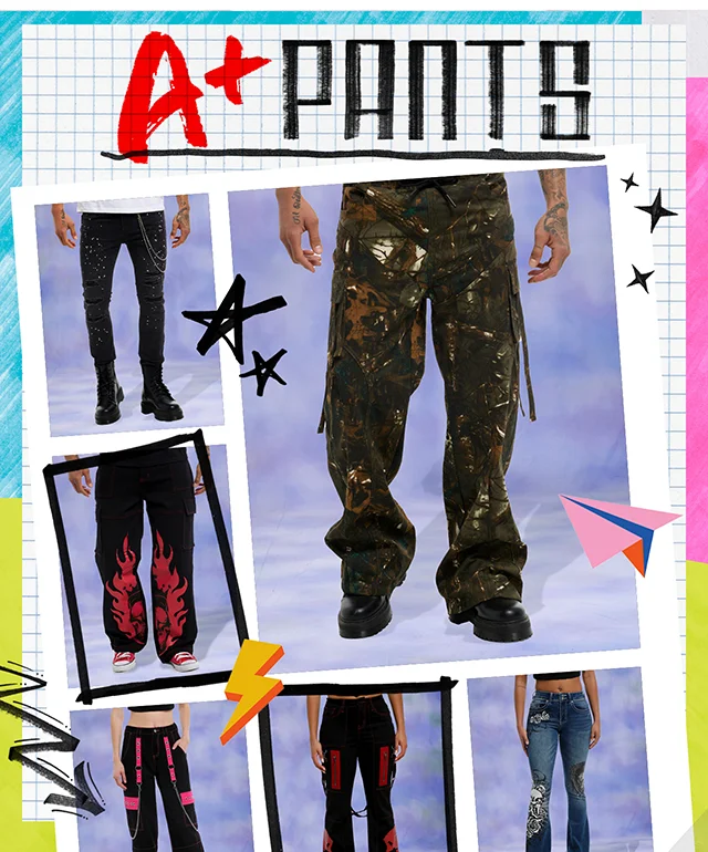 A Plus Pants. Shop Bottoms