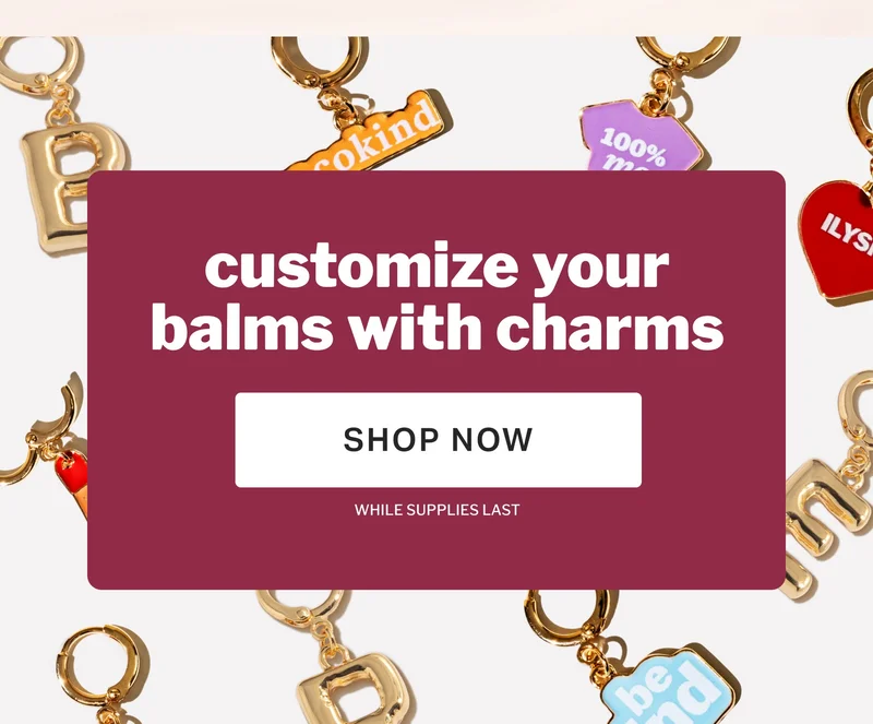 customize your balms with charms