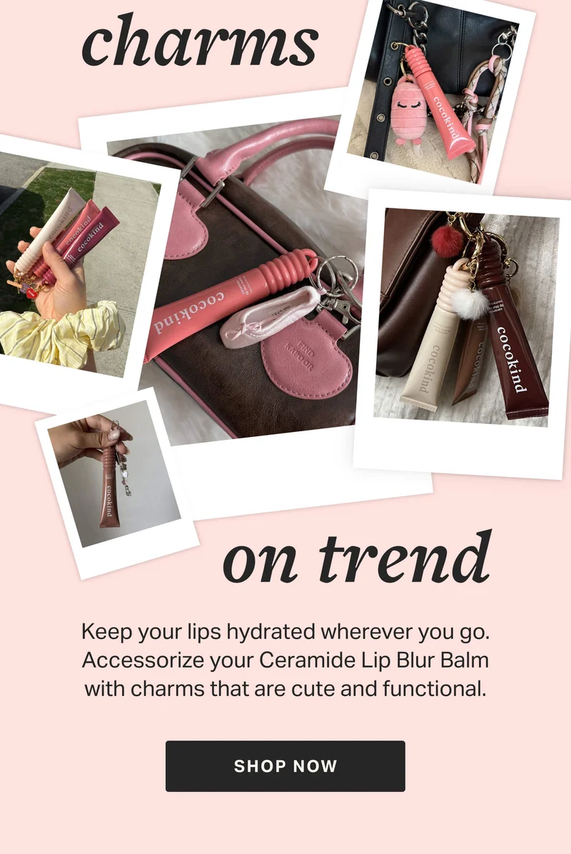 Keep your lips hydrated wherever you go. Accessorize your Ceramide Lip Blur Balm with charms that are cute and functional.