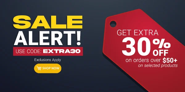 Sale Alert! Get extra 30% off orders $50+ on selected products. Use code: discount code Limited Time Offer Shop Now
