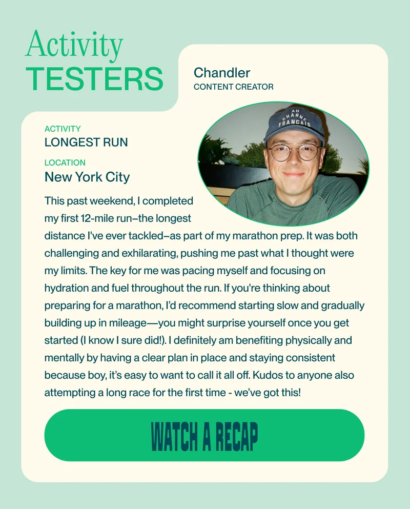 Activity Testers - LONGEST RUN