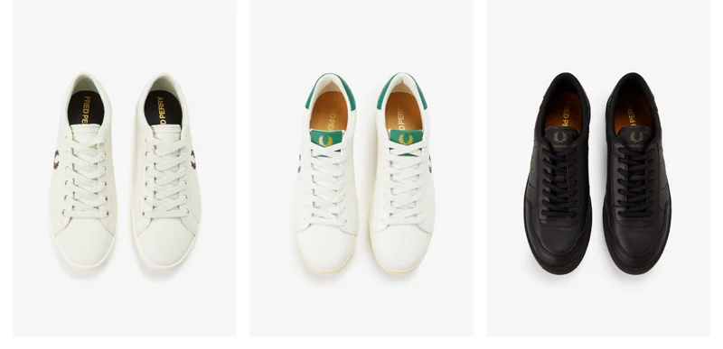 A selection of Fred Perry Footwear