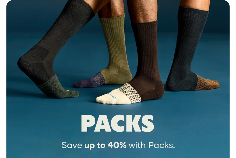 PACKS | Save up to 40% with Packs.