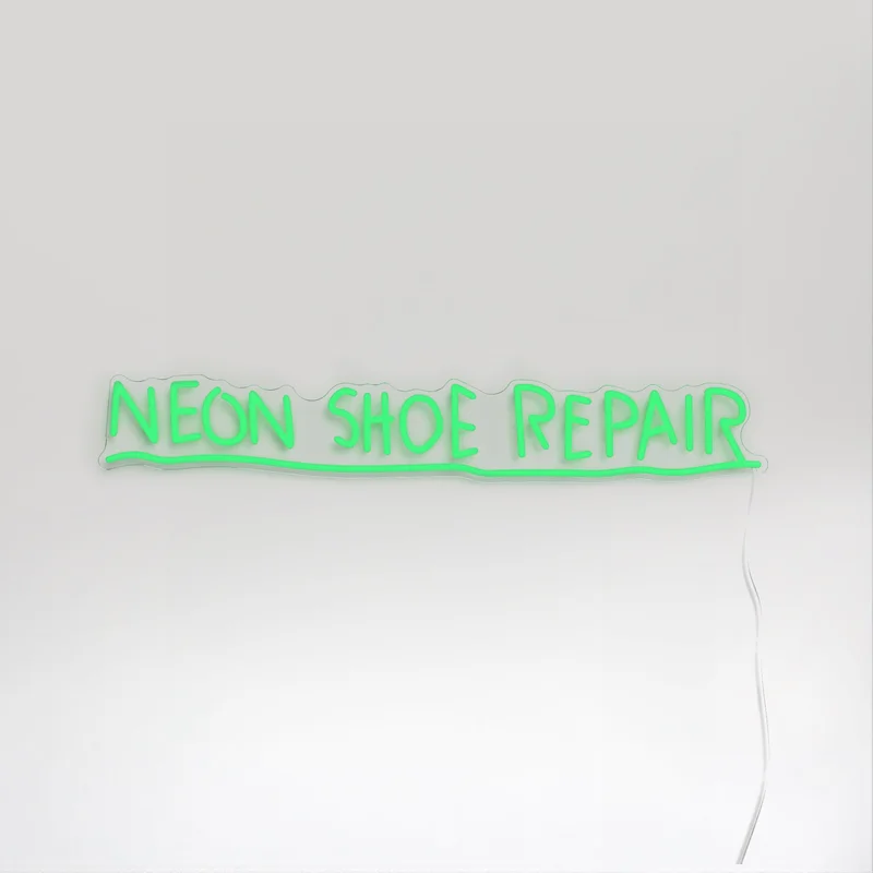 Image of Neon Shoe Repair YP x Jean Michel Basquiat, LED neon sign