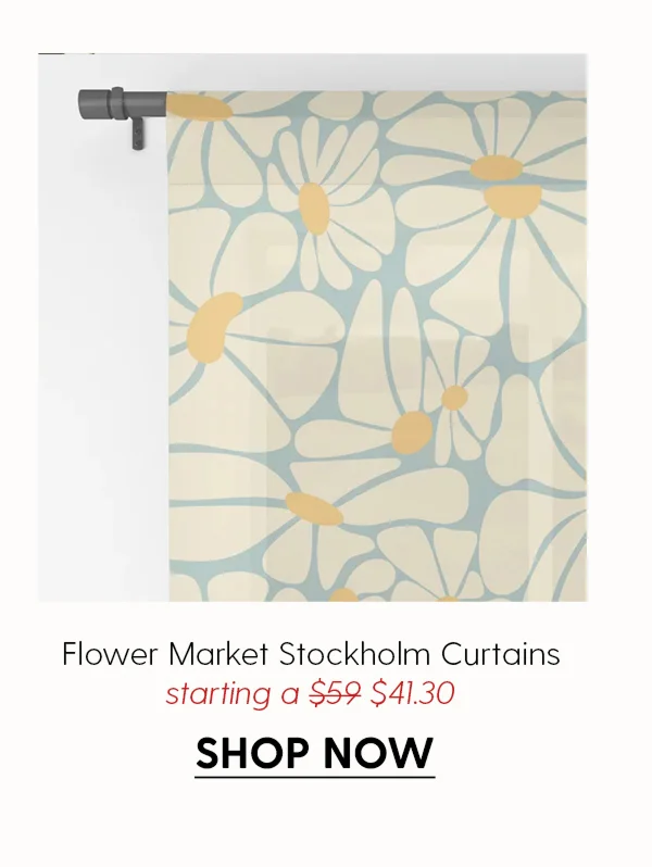 Flower Market Stockholm - Matisse Inspired Curtain