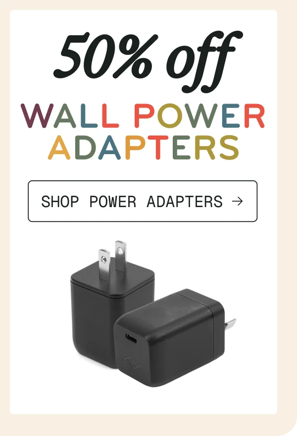 50% off Wall Power Adapters