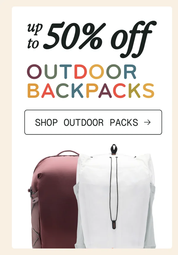 Up to 50% off Outdoor Backpacks