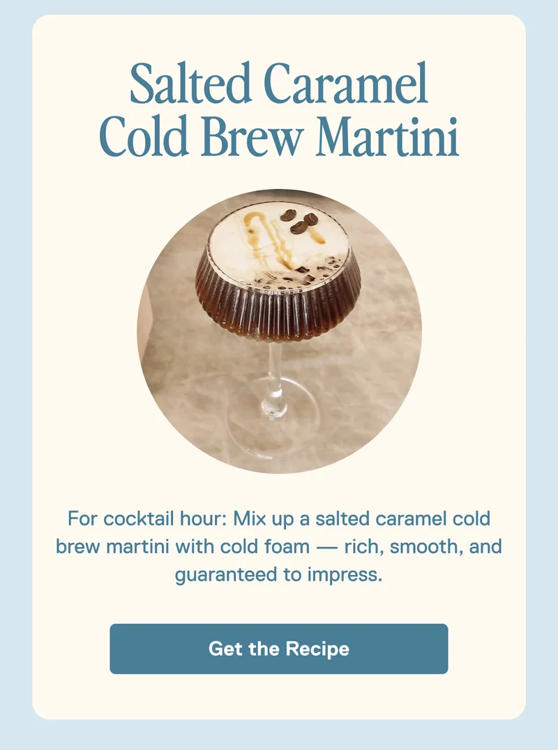Salted Caramel Cold Brew Martini