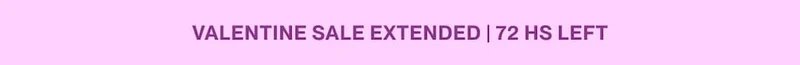 Text reading: “Valentine’s Day Sale | Up to 30% Off”