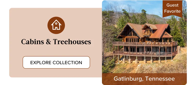 Relax in a private home rental amid the Smoky Mountains in Gatlinburg, Tennessee.