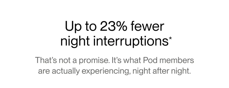 Up to 23% fewer night interruptions