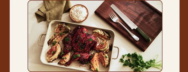 Sticky Gochujang Glazed Roasted Chicken By Sunny Cho