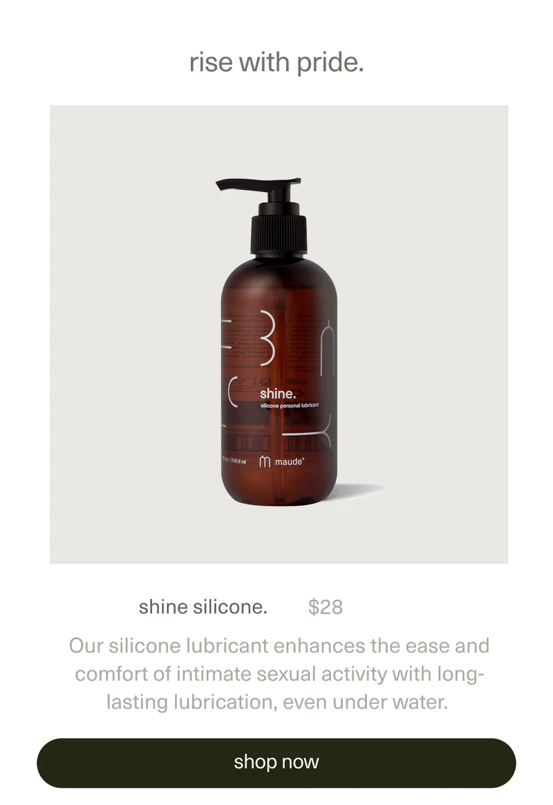 shine silicone. | $28 | Our silicone lubricant enhances the ease and comfort of intimate sexual activity with long-lasting lubrication, even under water. | shop shine silicone