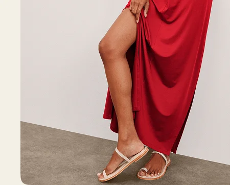 Around The World Front Twist Maxi Dress in Candy Apple