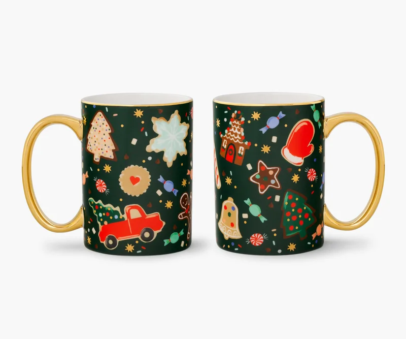 Image of Gift Set of 2 Christmas Cookies Mug
