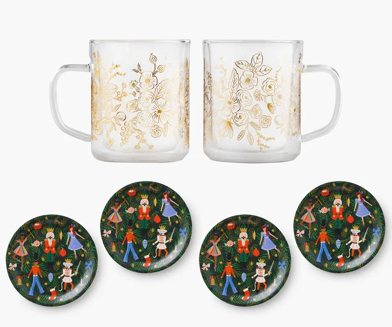 Image of Glass Mug and Coaster Gift Set
