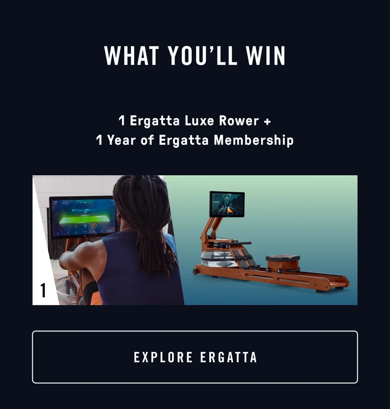 Ergatta Luxe Rower + 1 Year of Membership