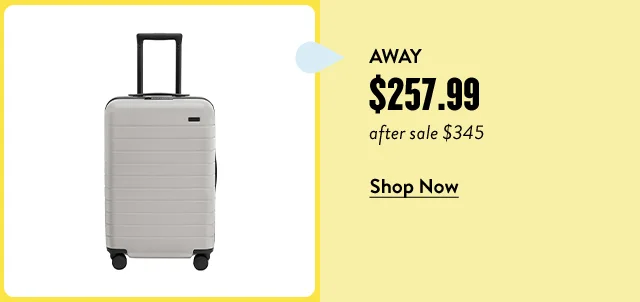 A 22-inch carry-on bag from Away.