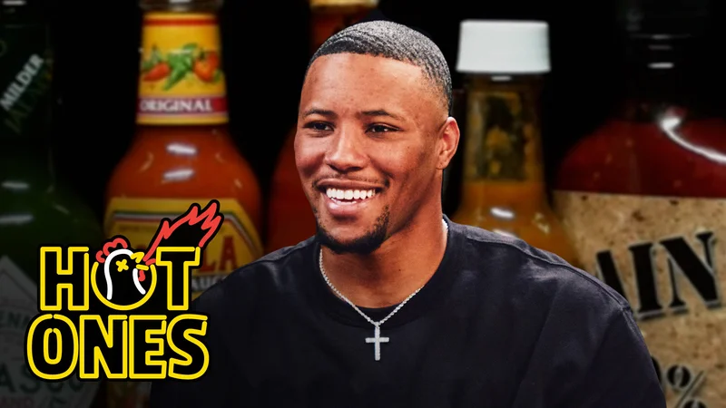 Saquon Barkley on Hot Ones.