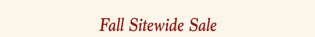 Fall Sitewide Sale