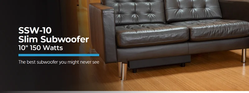 Monoprice SSW-10 10in 150-Watt Powered Slim Subwoofer