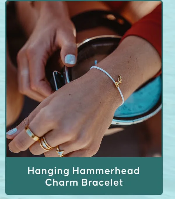 Hanging Hammerhead Charm Bracelet