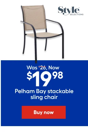 Was $26, Now $19.98 Pelham Bay stackable sling chair