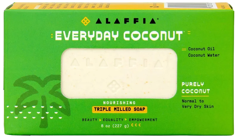 Image of Alaffia Purely Coconut Nourishing Soap Bar
