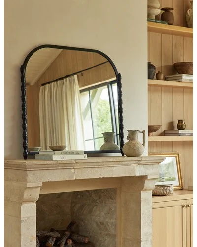Topia Mantel Mirror by Ginny Macdonald - Black