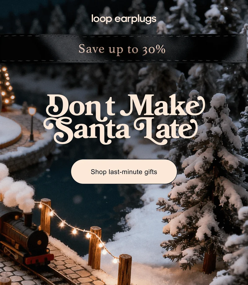 Don't make Santa late