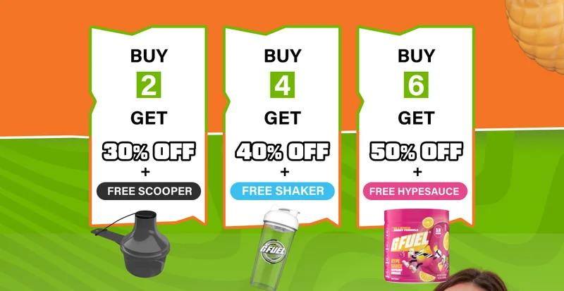 Buy 2, Get 30% off | Buy 4, Get 40% off | Buy 6, Get 50% off