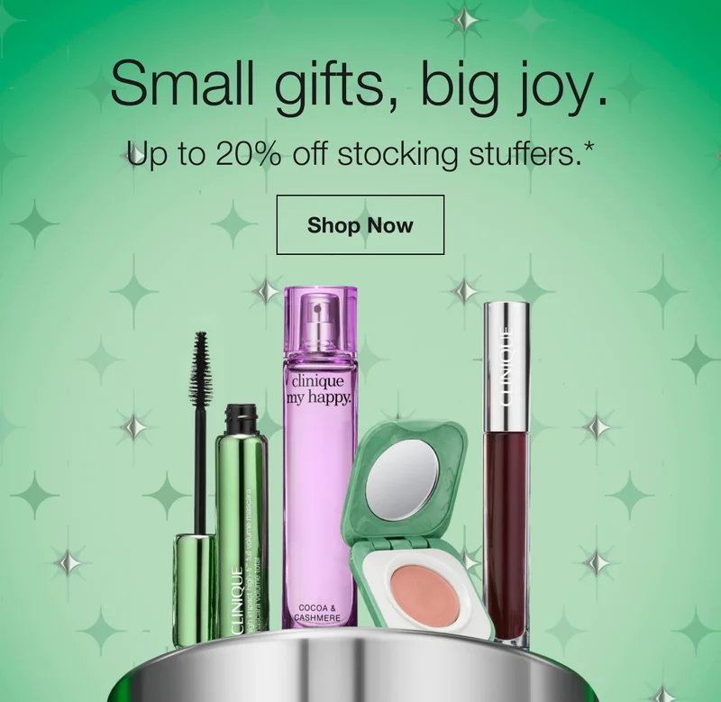 Small gifts, big joy. | Up to 20% off stocking stuffers.* | Shop Now